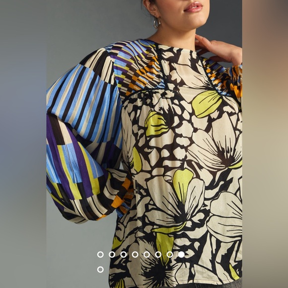 Bl-nk Miranda Peasant Blouse XXSP - Picture 7 of 8